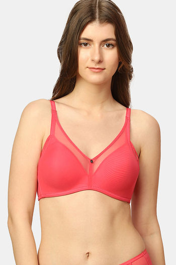 Buy Triumph Padded Non Wired Full Coverage T-Shirt Bra - Raspberry Pink